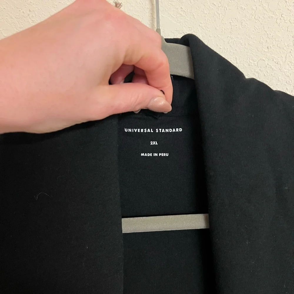Universal Standard Black soft long cardigan